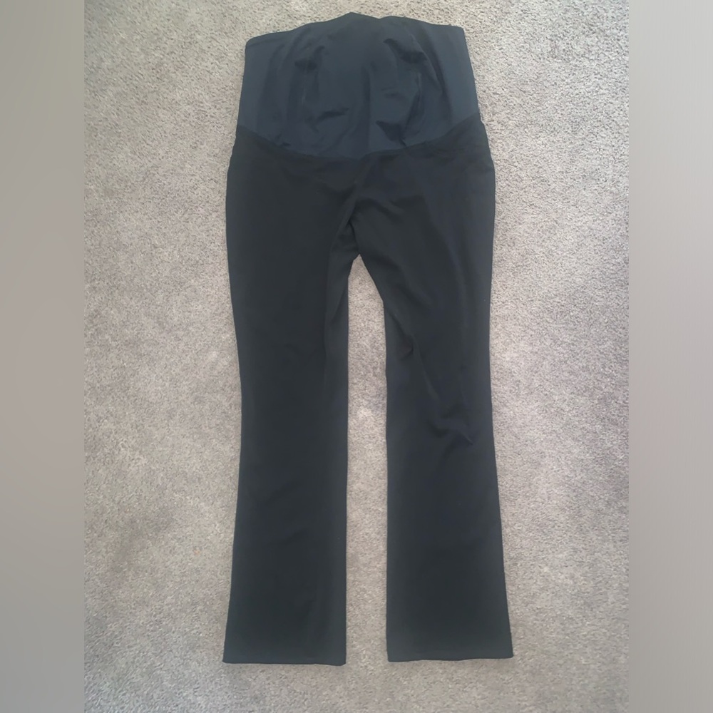 Black bootcut maternity pants